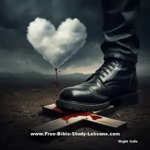 boot stamping on the cross