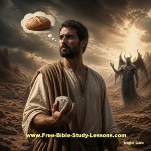 Why did Jesus tell satan that 'man shall not live on bread alone' instead of simply turning the stones into bread to met a normal, natural need?