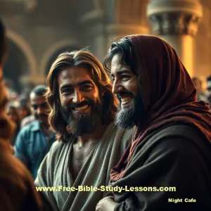 Jesus with a friend