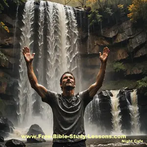 The words of Christ can have a cleansing effect on our lives if we are in the right position.  Let the water of the Word flow over you.