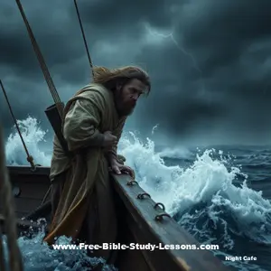 Jesus asked some crazy questions like "Why are you afraid?" to men facing fear and death.