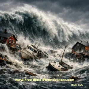How can devasting natural disasters happen in a world created by a loving God. Since God is all powerful, does He cause them?