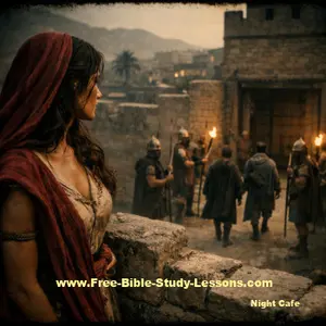 Rahab committed treason by helping the spies.  By her action against her city, she was showing loyalty to the ultimate Sovereign. 