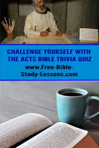 Bible Trivia Acts:  Go on a Treasure Hunt.  Challenge your family, friends, or Bible Study group to a Bible Trivia Treasure Hunt! 