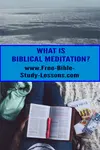 Sometimes Christians shy away from the idea of meditation because of all the false ideas; however, the presence of a counterfeit means there was an original to copy.  So what is the true Biblical application?