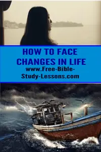 Changes in life happen.  Some are good, some are bad.  Whether we stand or fall depends on our foundation.