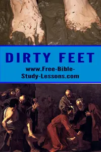 Moving through life can give us dirty feet which need to be washed by Jesus.