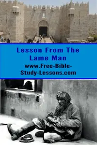 What are the lessons we can learn from lame man at the temple gate?  Jesus had undoubted passed by him, why was this time different?