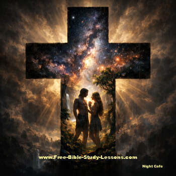 Adam and Eve in the image of the Cross