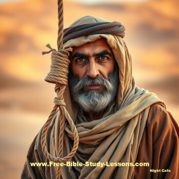 Arab man with noose