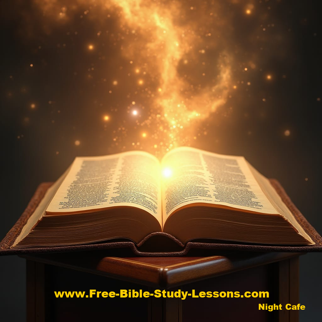 Open Bible in Nebula