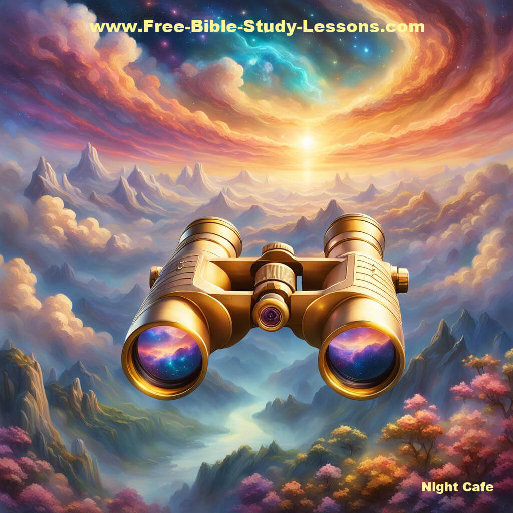 binoculars and the world