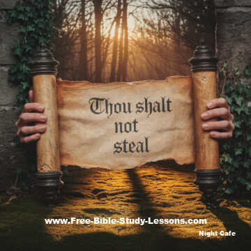 Thou Shalt Not Steal scroll