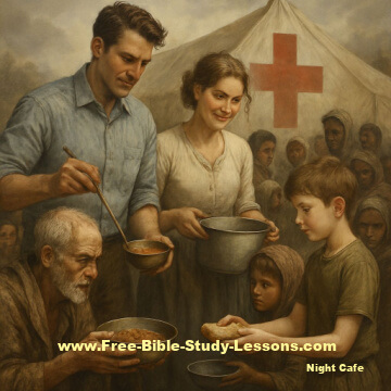 Family serving the poor