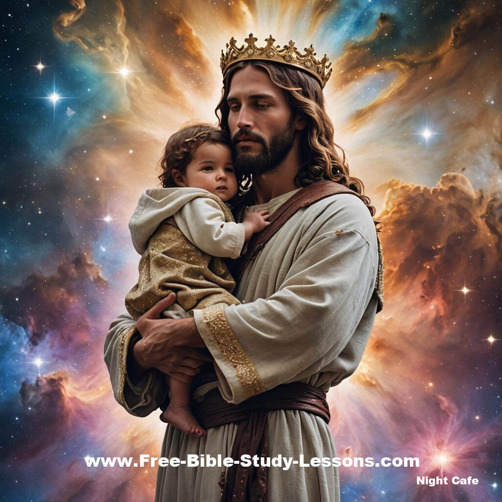 Discover the real Jesus! King Jesus Holding Child