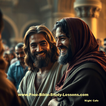 Jesus with a friend