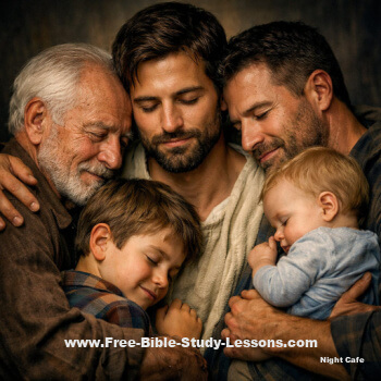 Jesus hugging a generation of men