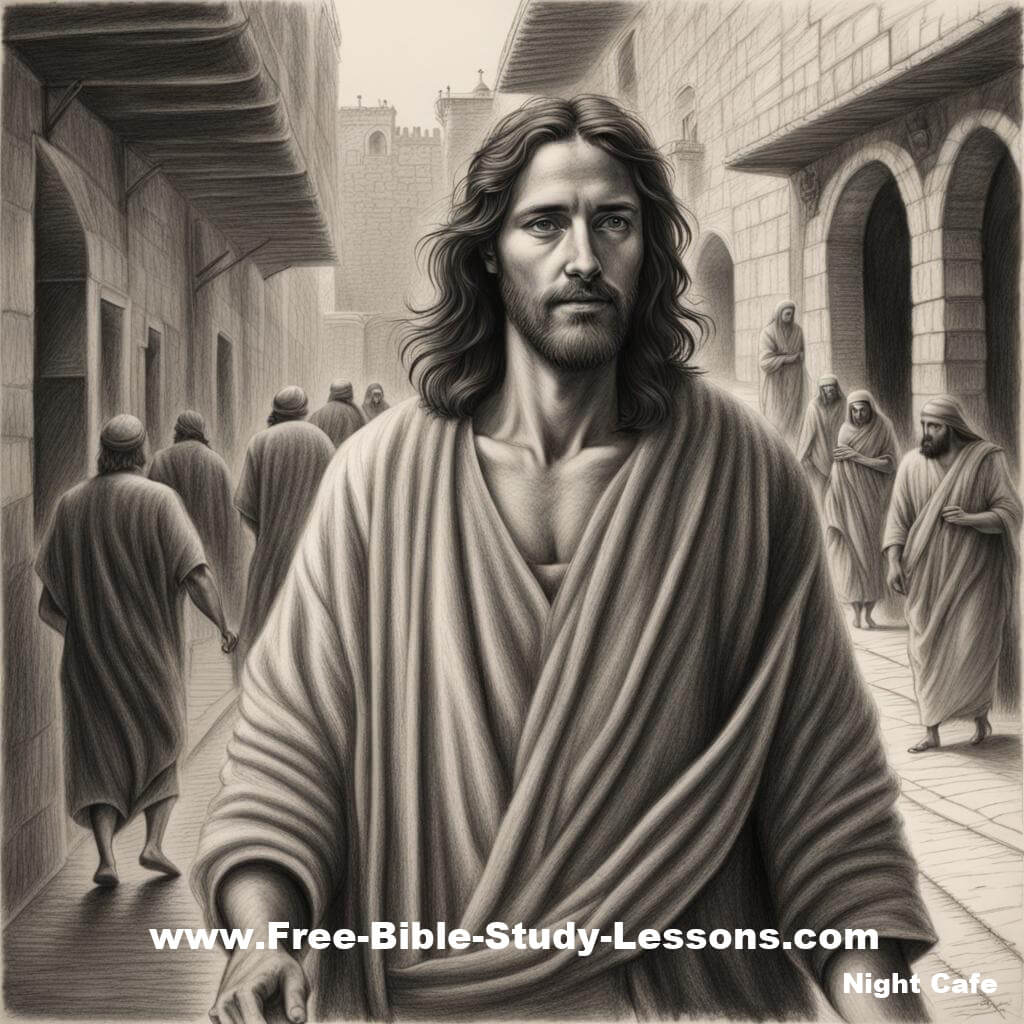 Look at Jesus to discover the Father. Jesus walking