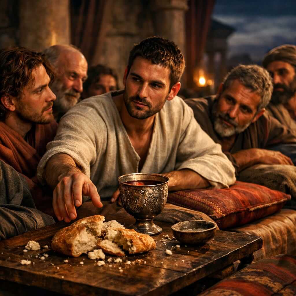 Jesus at the last supper