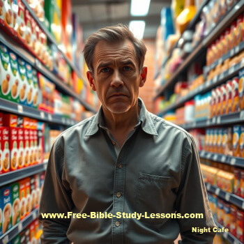 Man in grocery store 