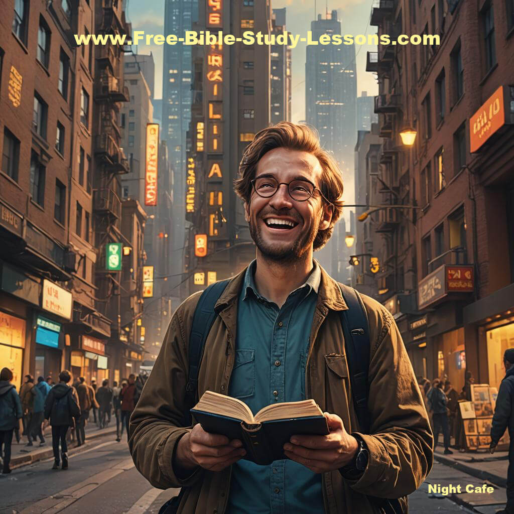 Smiling man with Bible