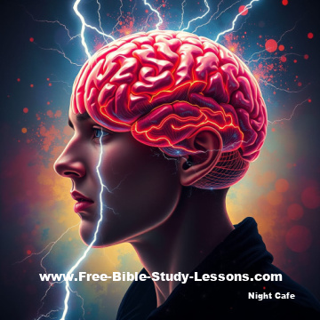 Lightning coming our of brain