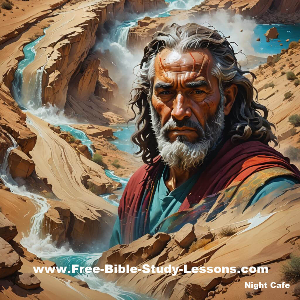 Moses went from being a somebody to a nobody and back to a somebody.  We never know what God has in mind for us.  Image made on Night Cafe. Moses went from being a somebody to a nobody and back to a somebody.  We never know what God has in mind for us.  Image made on Night Cafe.