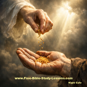 God giving mustard seed faith to a person