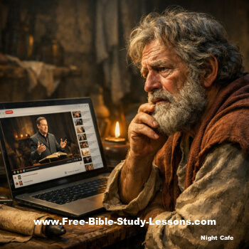 Apostle Peter watching YouTube