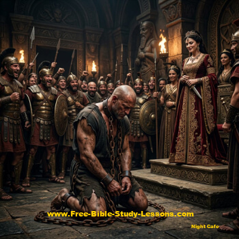 Samson in chains
