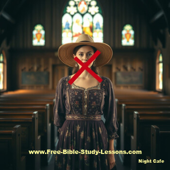 woman silent in church