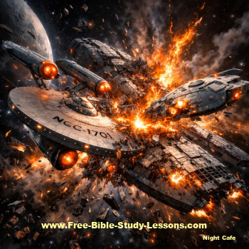 famous starships crashing