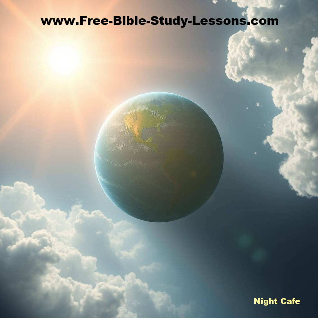 Sun shining on earth