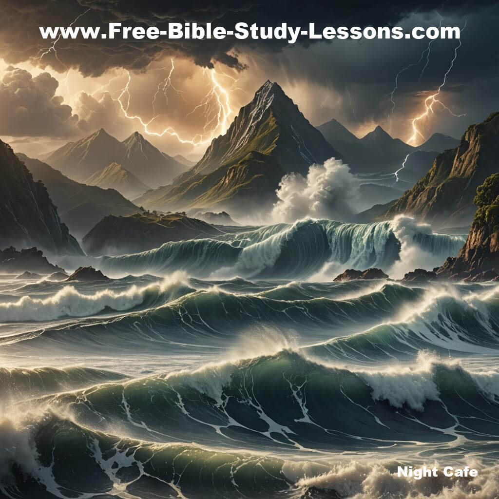 Noah's Flood and the mountains