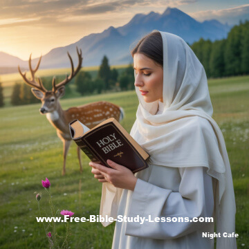 Arab Woman Reading Bible