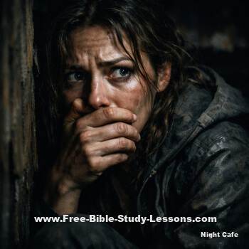 fearful woman