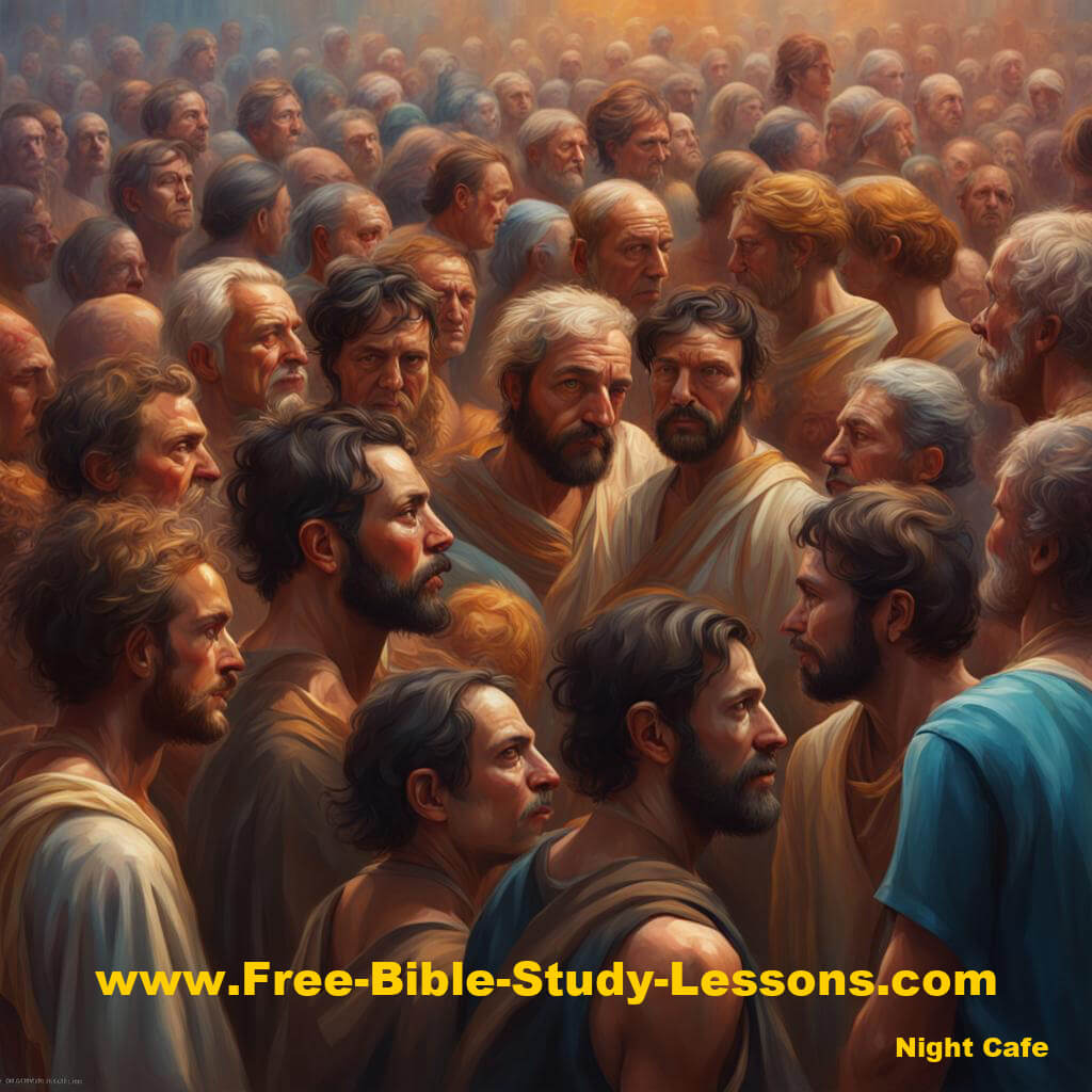 An Ancient Crowd Of People