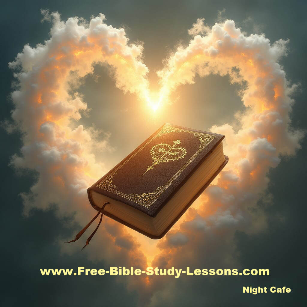 Heart encircling the Bible