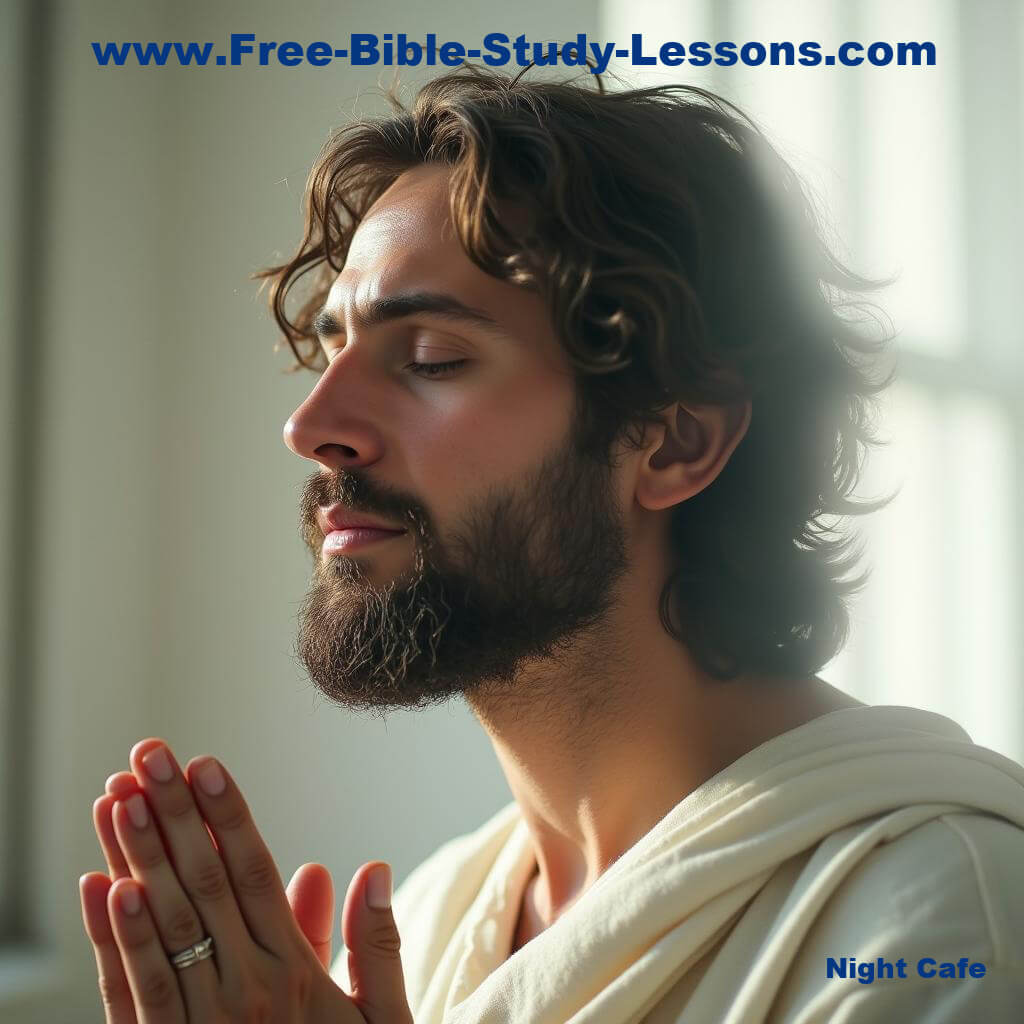 man praying