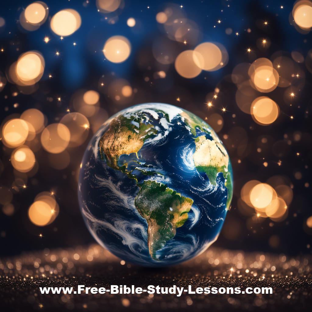 World Surrounded By Lights