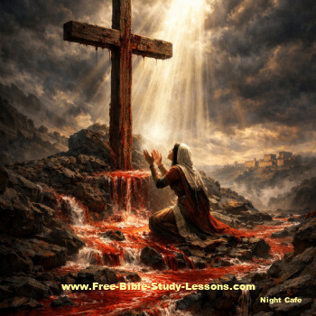 Rahab worshipping at the cross