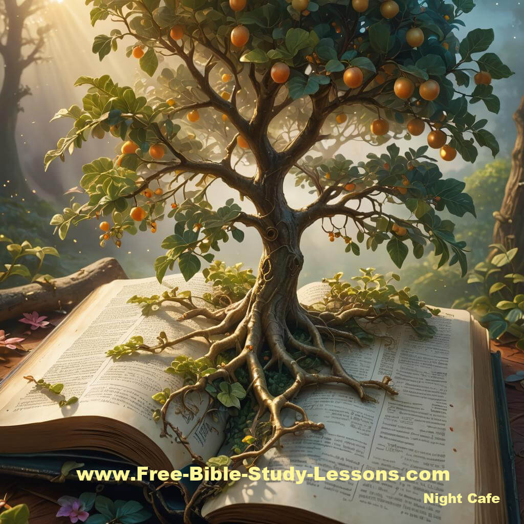 Tree growing out of Bible