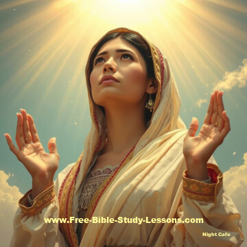 Hannah worshipping God