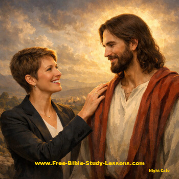modern woman with Jesus