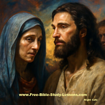 Jesus and His mother, Mary