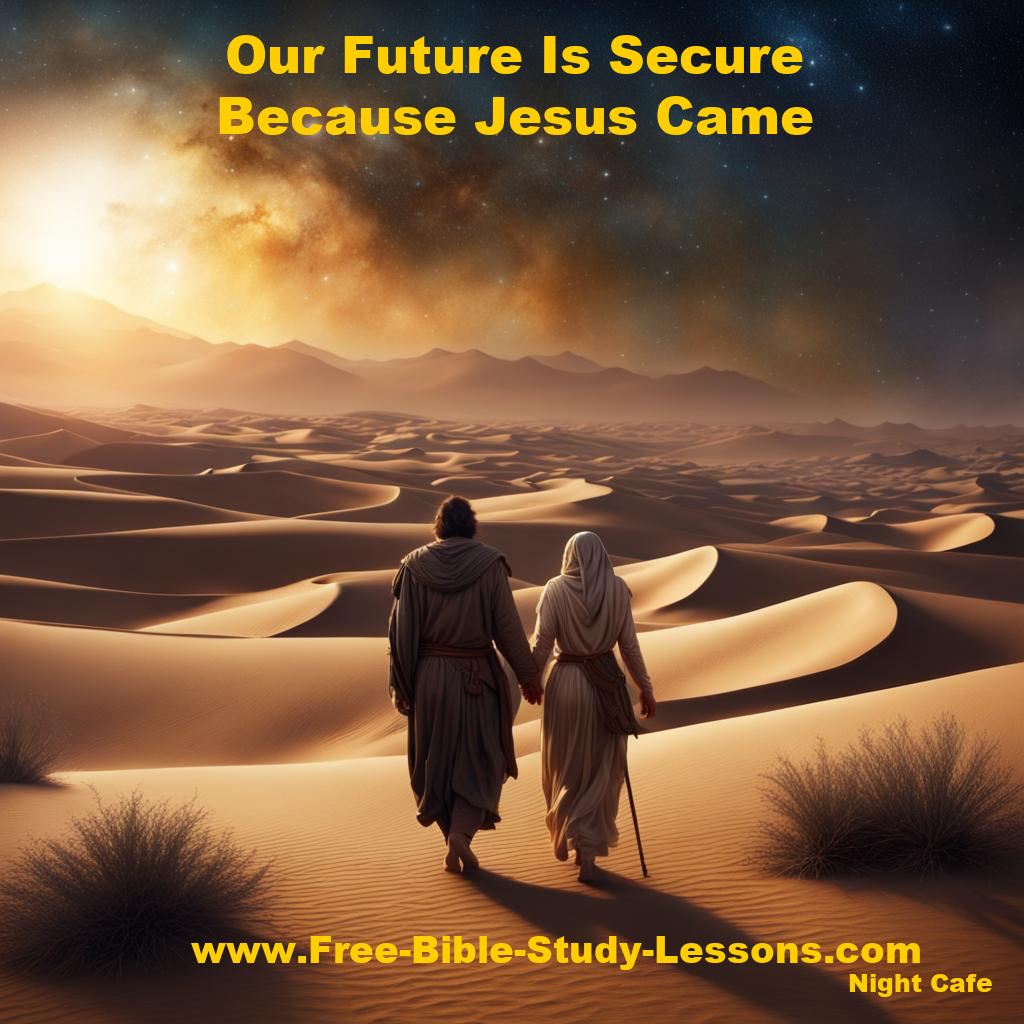 couple walking in desert 