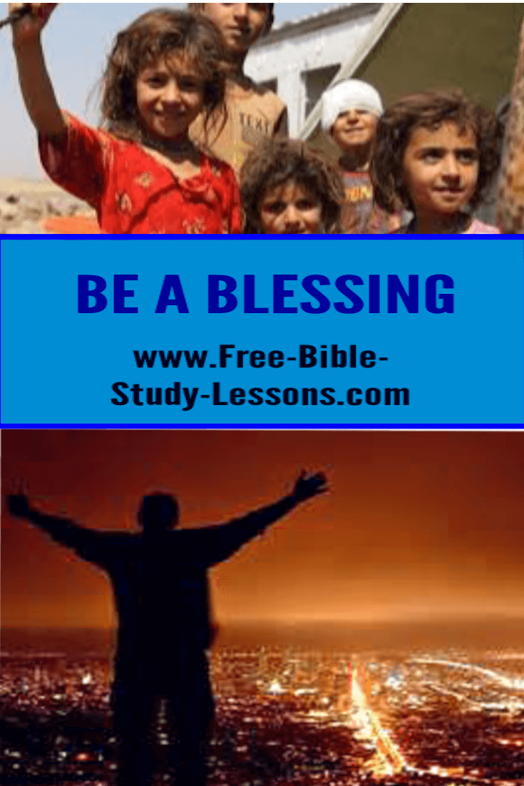 Being a blessing is share what God has give us with others.