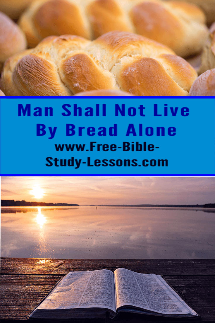 Why did Jesus tell satan that 'man shall not live on bread alone' instead of simply turning the stones into bread to met a normal, natural need?