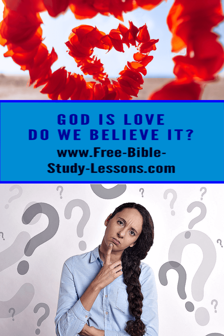 Pictures of a heart and a girl questioning.