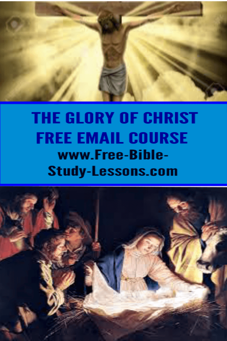 The Glory Of Christ is a free email course on the Person and Ministry of Jesus Christ.